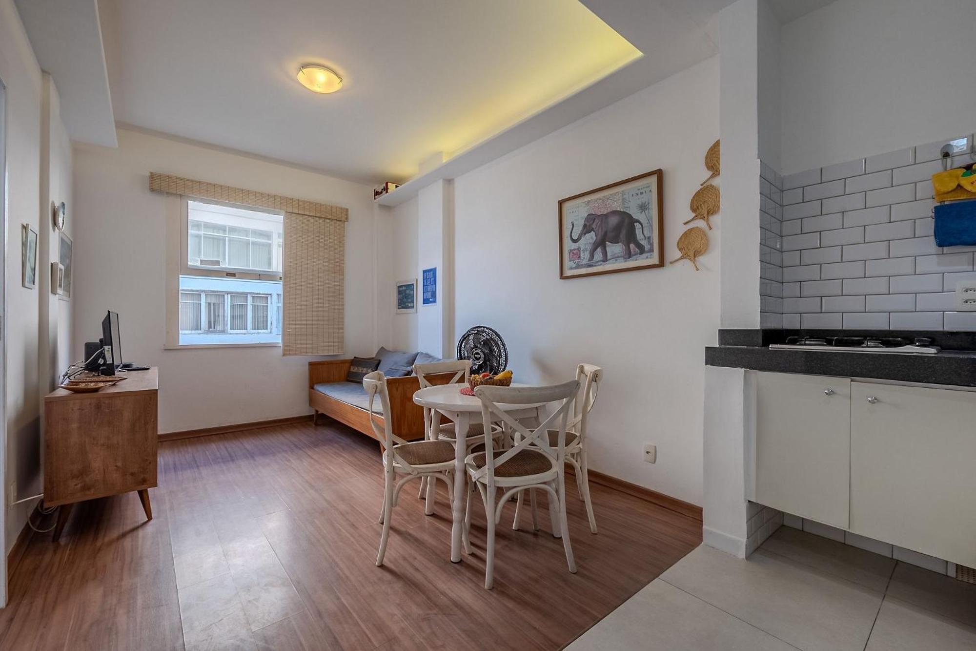 Vista Para A Praia De Copacabana, Quarto E Sala ริโอเดจาเนโร ภายนอก รูปภาพ