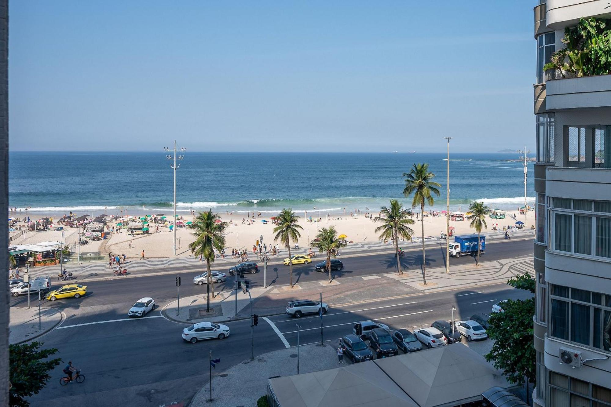 Vista Para A Praia De Copacabana, Quarto E Sala ริโอเดจาเนโร ภายนอก รูปภาพ
