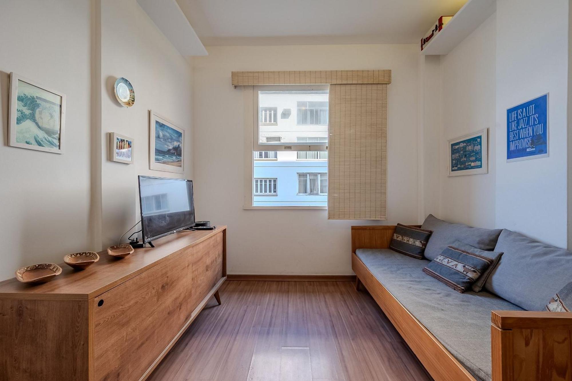 Vista Para A Praia De Copacabana, Quarto E Sala ริโอเดจาเนโร ภายนอก รูปภาพ
